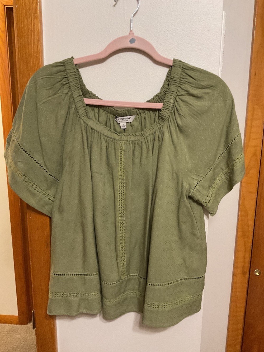 Liverpool green blouse